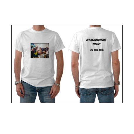 T-shirt personnalisé avec photo, tee shirt personnalisable