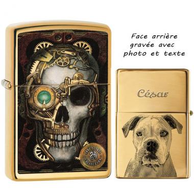 Briquet Zippo® personnalisé et gravé skull collection Anne Stokes